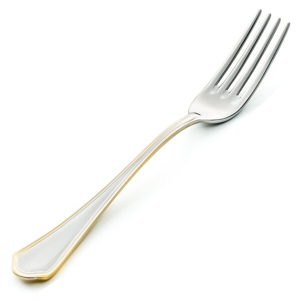 Servizio Posate DOMUS ORO 113 pezzi acciaio inox 18/10 lucidato a specchio spessore 3 mm in astuccio legno