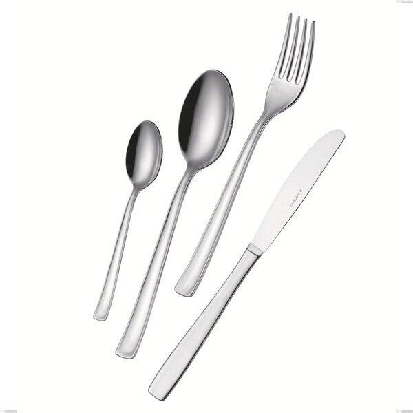 Cucchiaio da tavola DUNA in acciaio inox 18.10 (AISI 304) Finitura LUCIDA spessore 2 mm
