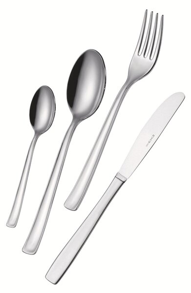 Confezione salvaspazio 24 pezzi coltello economico Duna, Acciaio inox (Aisi 304) lucido