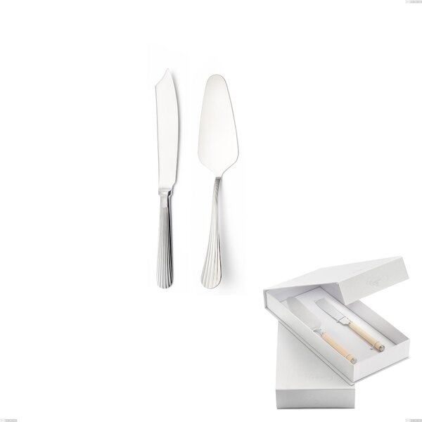 Confezione a libro 2 pezzi,paletta pi� coltello dolce da servizio Eden, inox 18.10 (AISI304) , spessore 3.0 mm