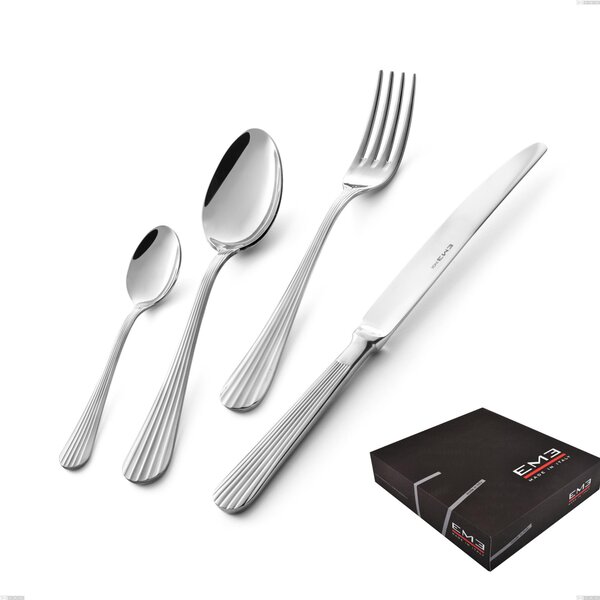Set di posate 75 pezzi Eden in confezione regalo, inox 18.10 (AISI304) , spessore 3.0 mm