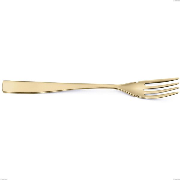 Forchetta pesce Etoile PVD Sabbiato Champagne, Acciaio 18/10 sabbiato, spessore 4 mm, lunghezza 190 mm, pvd champagne
