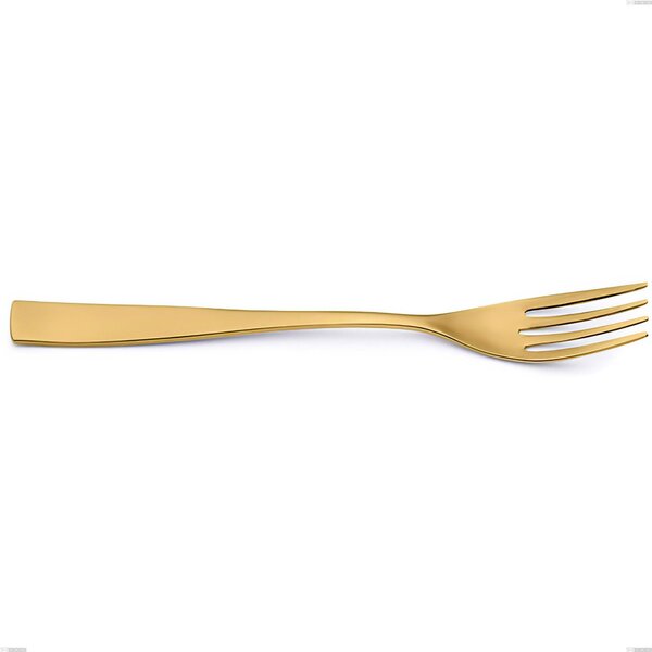 Forchetta tavola Etoile PVD Gold, Acciaio 18/10 lucido, spessore 4 mm, lunghezza 220 mm, pvd oro