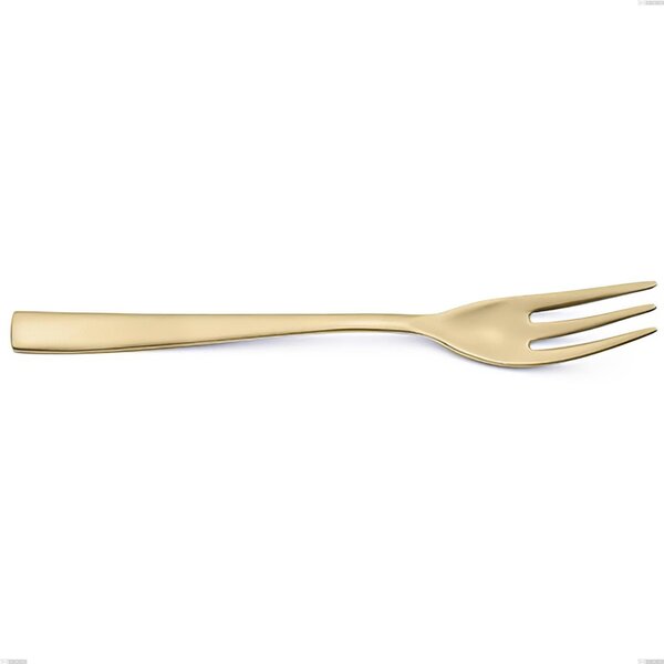 Forchetta dolce Etoile PVD Sabbiato Champagne, Acciaio 18/10 sabbiato, spessore 4 mm, lunghezza 162 mm, pvd champagne