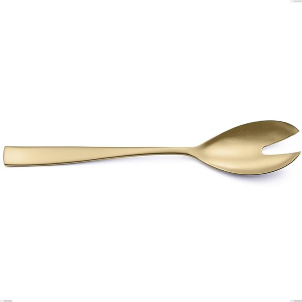 Coppia insalata Etoile PVD Sabbiato Champagne, Acciaio 18/10 sabbiato, spessore 4 mm, lunghezza 260 mm, pvd champagne
