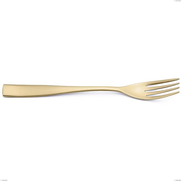 Forchetta tavola Etoile PVD Sabbiato Champagne, Acciaio 18/10 sabbiato, spessore 4 mm, lunghezza 220 mm, pvd champagne
