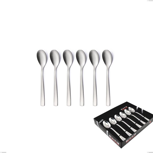 Confezione vetrina 6 pezzi caff� etoile sabbiato, Acciaio inox 18/10 18/10 (AISI304) sabbiato