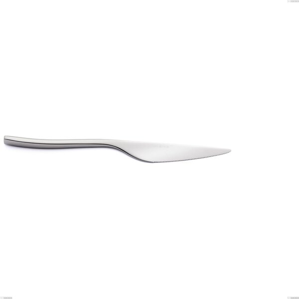 Coltello da tavola ETOILE SABBIATO E in acciaio 18.10 AISI304, spessore 4 mm, lunghezza 235 mm manico in acciaio Appoggio Verticale lavabili in lavastoviglie