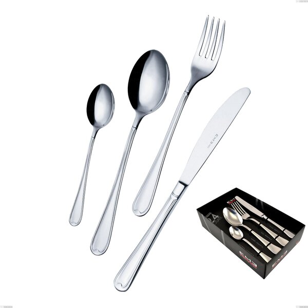 Confezione vetrina 24 pezzi Euro, 18/10 (AISI304), spessore 2,00 mm- posate