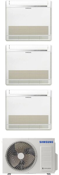 Samsung Climatizzatore Console Trial Split 9000+9000+12000 btu Condizionatore con Pompa di Calore Classe A++/A+ Comandi Wireless inclusi (Unit int