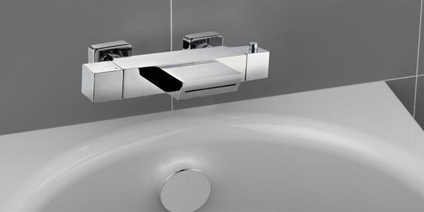 ROUSSEAU Karen thermostatic bath and shower mixer - Chrome