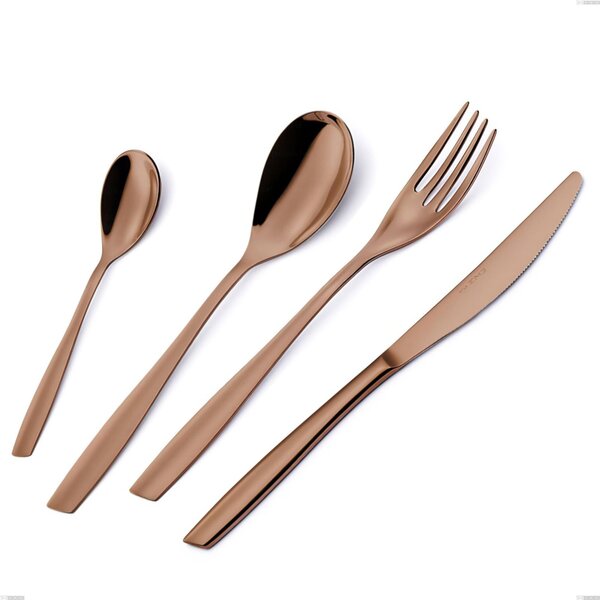 Forchetta dolce ELeven PVD Chocolate, Acciaio 18/10 lucido, spessore 2.5 mm, lunghezza 151 mm, PVD chocolate