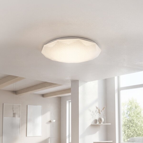 Plafoniera LED Poligonale Tonda 18W Ø31cm Bianco Variabile CCT