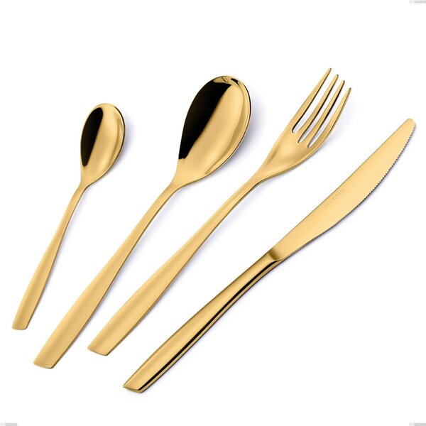 Forchetta pesce Eleven PVD Gold, Acciaio 18/10 lucido, spessore 2.5 mm, PVD oro