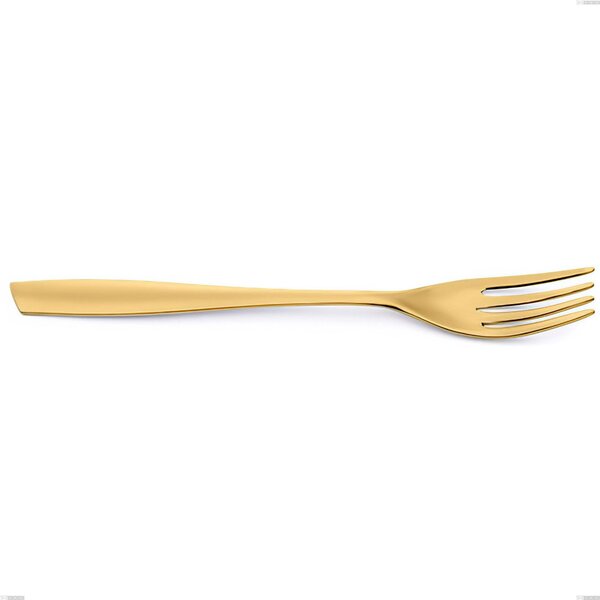 Forchetta frutta Eleven PVD Gold, Acciaio 18/10 lucido, spessore 2.5 mm, PVD oro