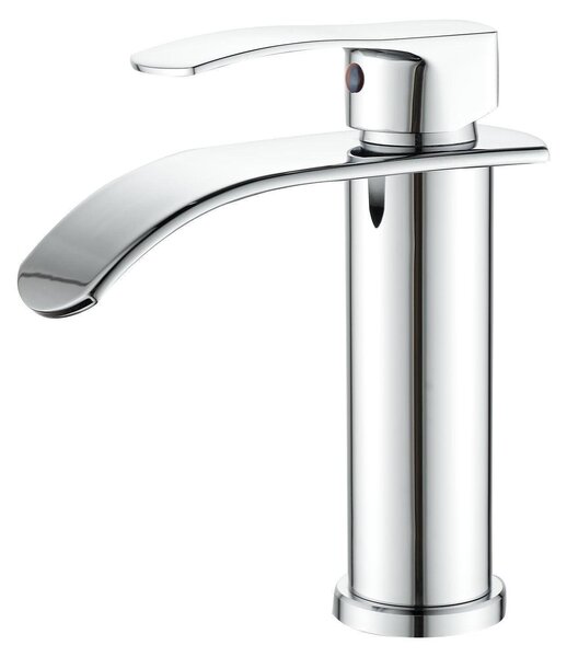 Miscelatore monocomando a cascata, attacco G3/8", cromato, in acciaio inossidabile