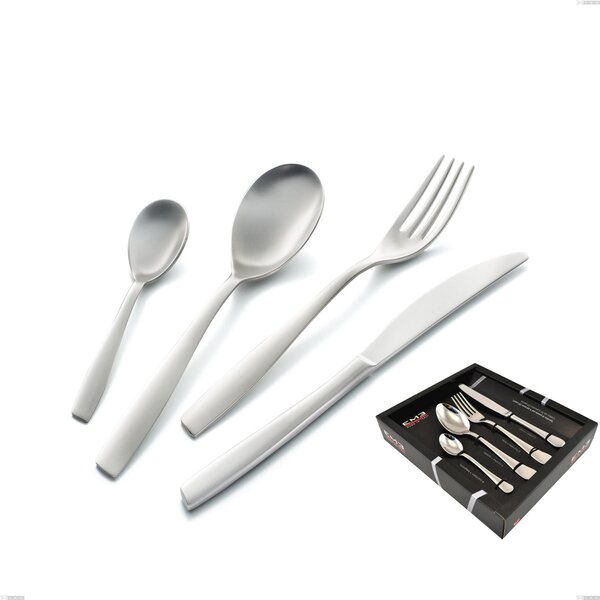 Servizio Posate ELEVEN SABBIATO 24 pezzi acciaio inox 18.10 AISI304 2.5 mm in Confezione Vetrina