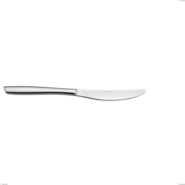 Coltello da tavola ELEVEN SABBIATO E in acciaio 18.10 AISI304 2,5 mm - lunghezza�238 mm manico in acciaio lavabili in lavastoviglie