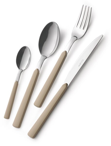 Servizio Posate Colorate 4 pezzi FAST 1 Coltello 1 Forchetta 1 Cucchiaio 1 Cucchiaino caff� in acciaio 18.C