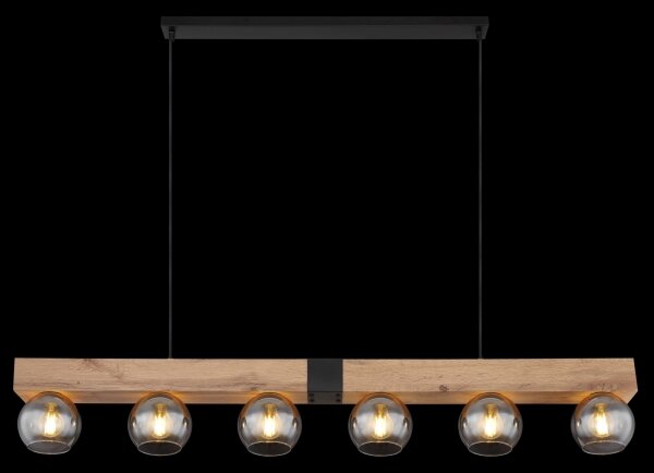Globo 15656-6H - Lampadario sospeso con cavo MOITAS 6xE27/40W/230V