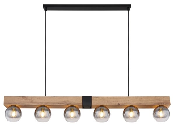 Globo 15656-6H - Lampadario sospeso con cavo MOITAS 6xE27/40W/230V