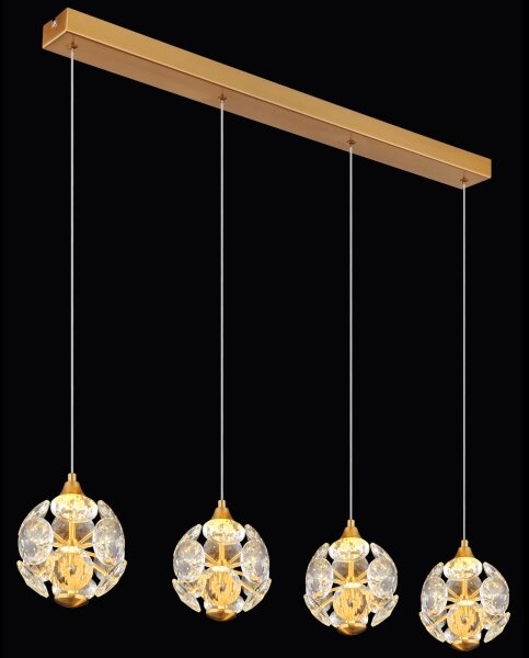Globo 16047-4H - Lampadario LED su cavo VIRINA LED/32W/230V 3000K dorato