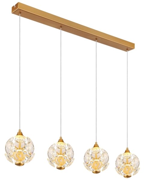 Globo 16047-4H - Lampadario LED su cavo VIRINA LED/32W/230V 3000K dorato