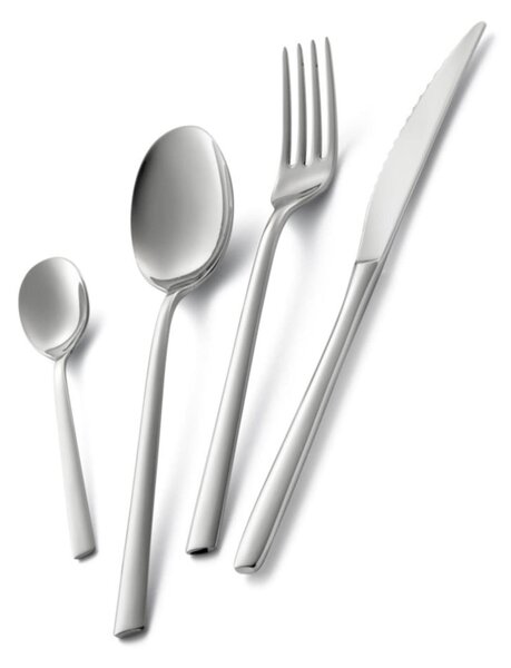 Servizio posate 24 Pezzi FASHION inox 18.10 Lucidato a specchio 3 mm in confezione Vetrina regalo