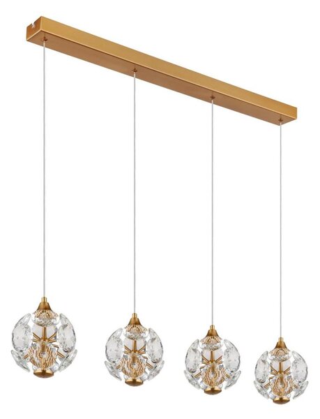 Globo 16047-4H - Lampadario LED su cavo VIRINA LED/32W/230V 3000K dorato