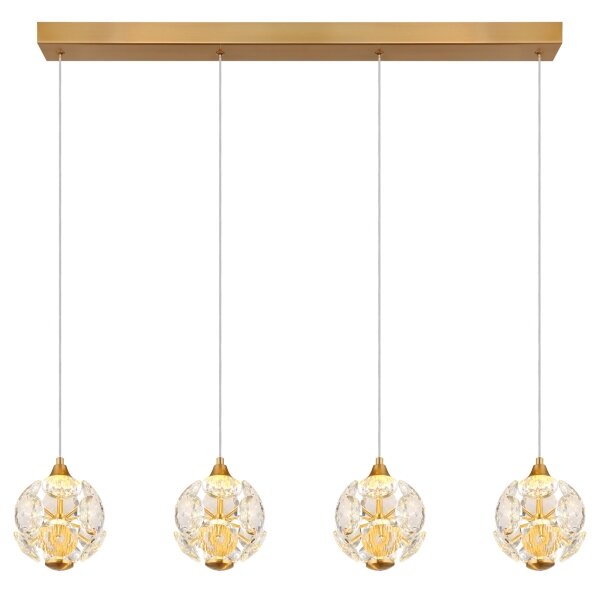 Globo 16047-4H - Lampadario LED su cavo VIRINA LED/32W/230V 3000K dorato