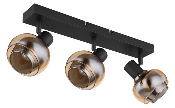 Globo 54309-3B - Faretto da soffitto TOKKI 3xE14/40W/230V nero