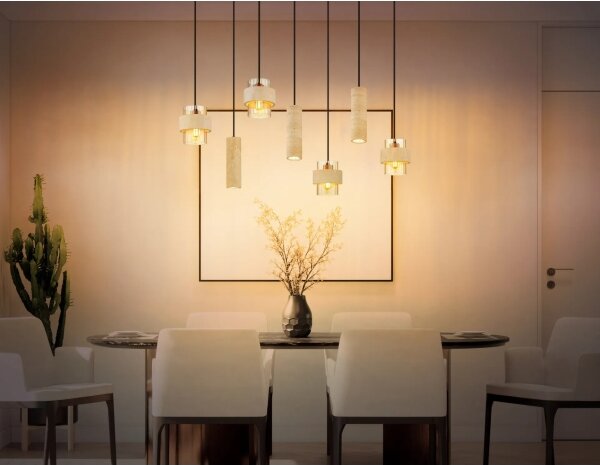 Globo 16090-7H - Lampadario a sospensione con cavo DAREN 4xE27/40W/230V + 3xGU10/10W