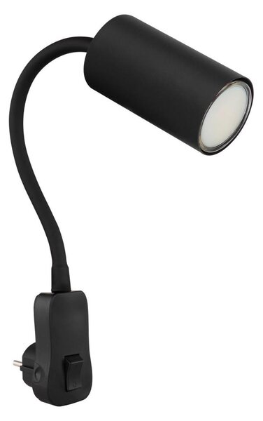 Globo 57911DPB - Faretto da parete a spina ROBBY 1xGU10/35W/230V nero