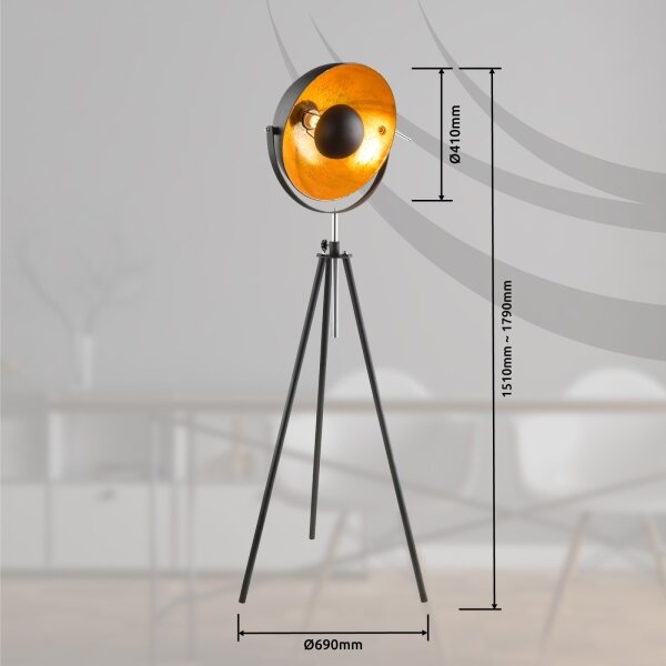 Globo 58305 - Lampada da terra LENN 1xE27/60W/230V