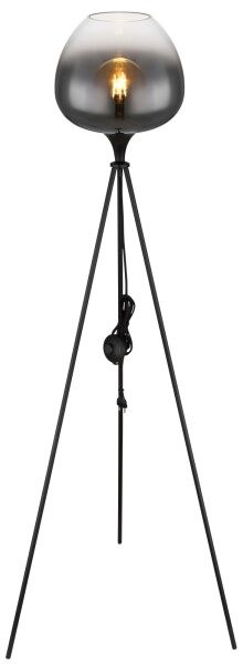 Globo 15548S1 - Lampada da terra MAXY 1xE27/60W/230V nera