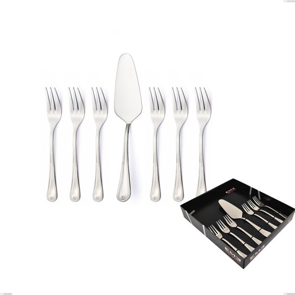 Confezione vetrina 7 pezzi dolce Firenze, Acciaio inox 18.10 (Aisi304) , spessore 2.5 mm