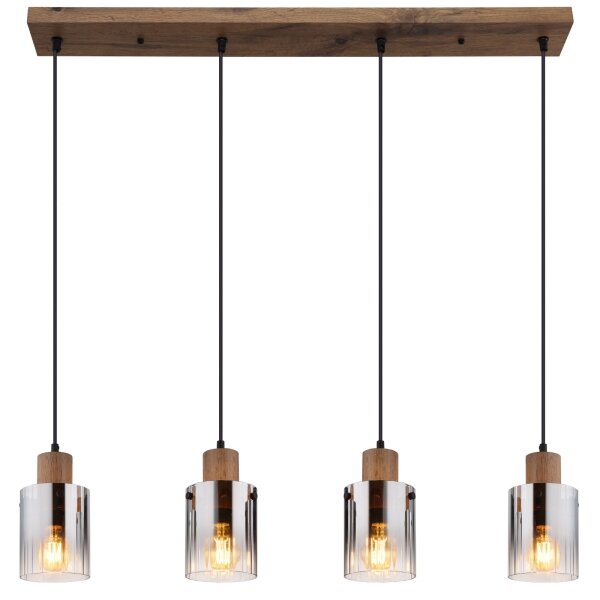 Globo 15915-4H - Lampadario su cavo UNDERWOOD 4xE27/40W/230V