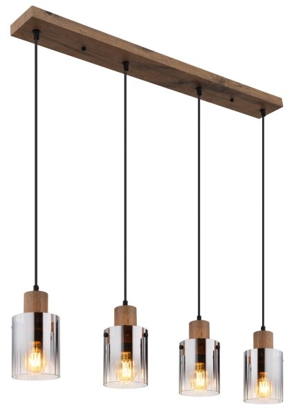 Globo 15915-4H - Lampadario su cavo UNDERWOOD 4xE27/40W/230V