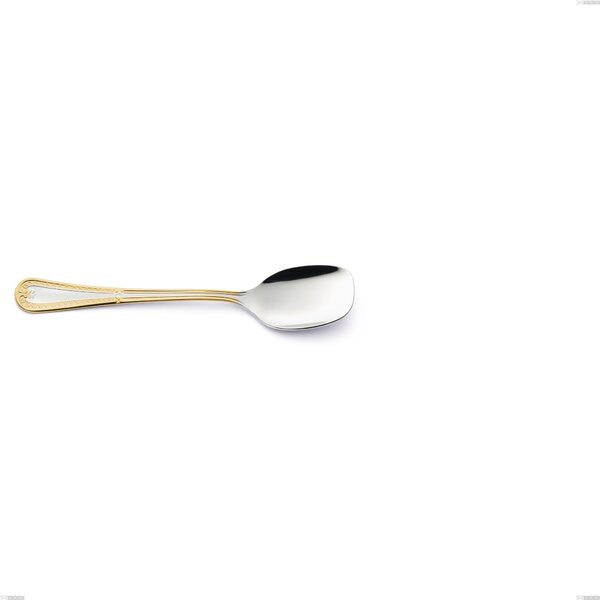 Cucchiaio gelato Firenze oro, acciaio 18-10, oro 24 carati , spessore 2.5 mm, lunghezza 141 mm