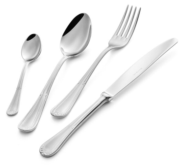 Servizio Posate FIRENZE 4 pezzi 1 posto tavola in acciaio inox 18.10 lucidato a specchio spessore 2.5 mm