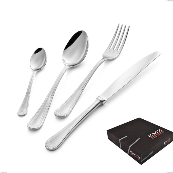 Set di posate 75 pezzi Firenze in confezione regalo, Acciaio inox 18.10 (Aisi304) , spessore 2.5 mm