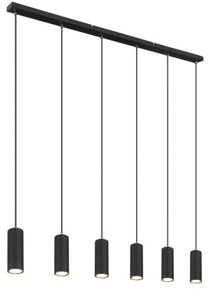 Globo 57911-6HB - Lampadario a sospensione su cavo ROBBY 6xGU10/35W/230V