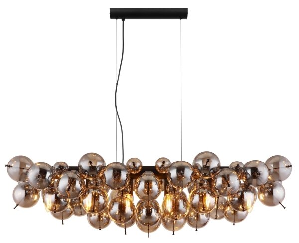 Globo 15633H1S - Lampadario sospeso su cavo UDO 6xE14/25W/230V nero