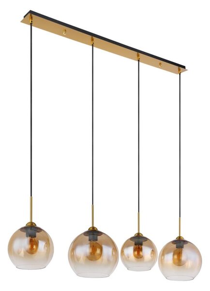 Globo 15788-4H - Lampadario sospeso su cavo JAMESSA 4xE27/60W/230V ottone