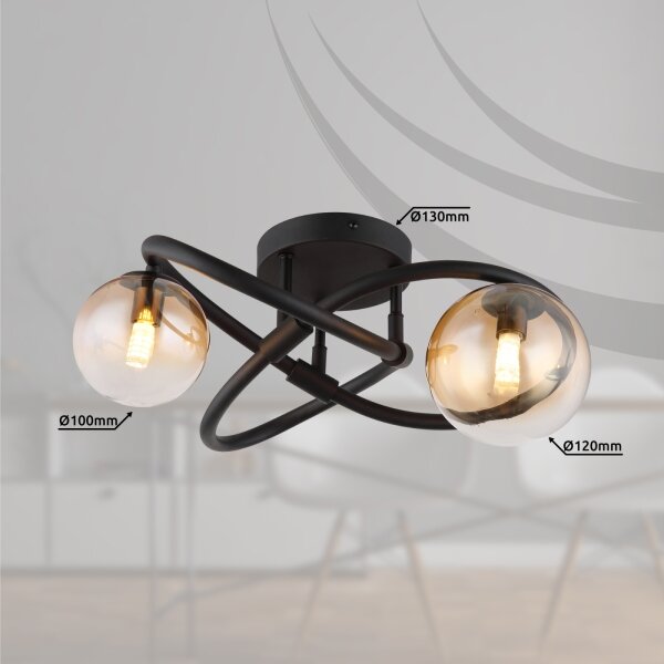 Globo 56141-2D - Plafoniera LED TUBERIUS 2xG9/3,5W/230V