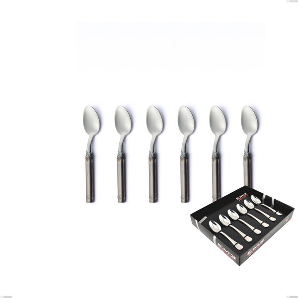 Confezione vetrina 6 pezzi moka Fuoco, Acciaio inox 18.10 (AISI304)