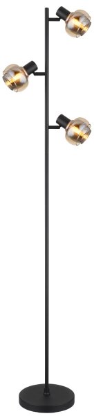 Globo 54309SB - Lampada da terra TOKKI 3xE14/40W/230V nera
