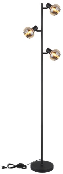 Globo 54309SB - Lampada da terra TOKKI 3xE14/40W/230V nera