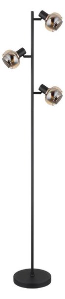 Globo 54309SB - Lampada da terra TOKKI 3xE14/40W/230V nera