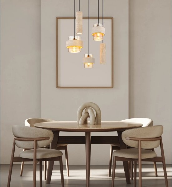 Globo 16090-5H - Lampadario a sospensione con cavo DAREN 3xE27/40W/230V + 2xGU10/10W